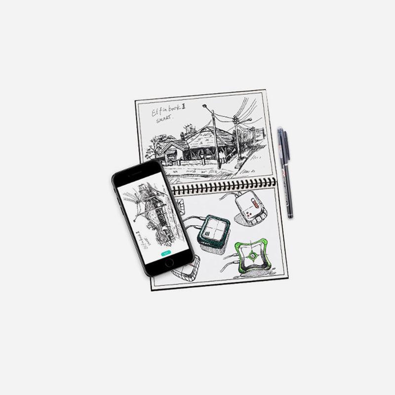 Elfinbook2.0二代智能App文字识别云端存储备份笔记本可重复书写