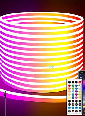 66ft rgb led Neon Light Strip with App Remote Control跨境