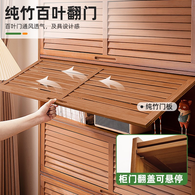 书柜现代简约带门防尘格子柜组合立柜窄柜书架落地储物柜实木置物
