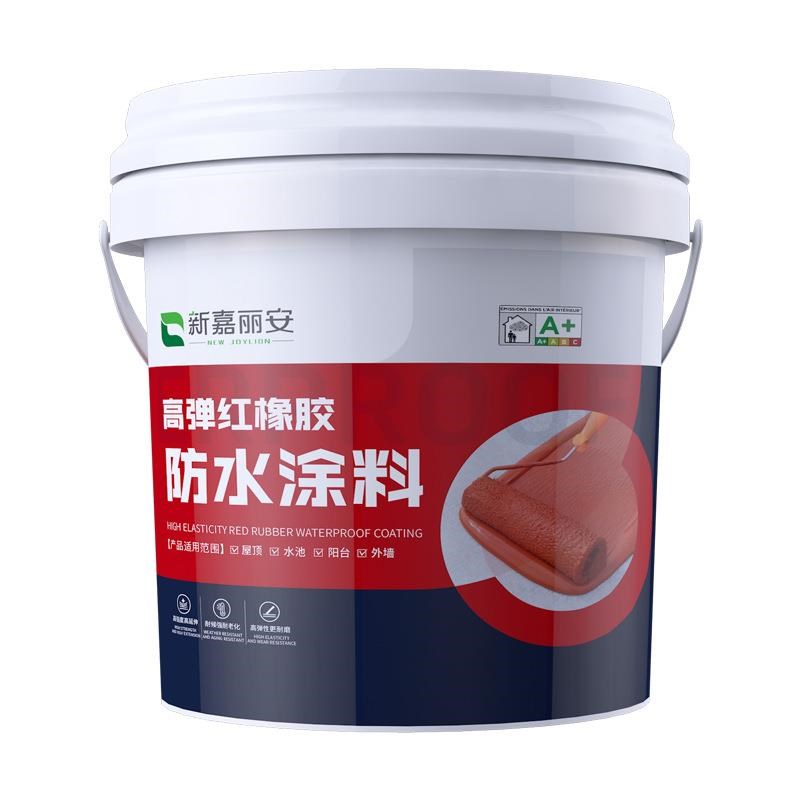 屋顶防水补漏材料平房裂缝聚氨酯外墙房顶沥青红橡胶防水涂料堵漏