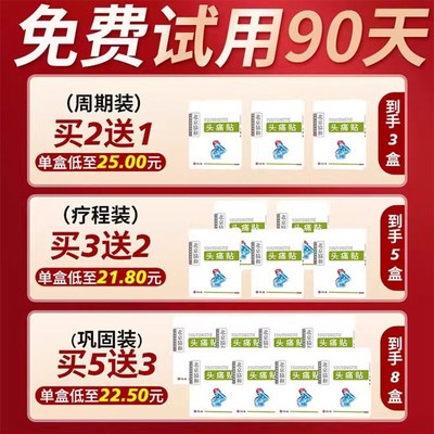 三叉神经面部贴偏头疼缓解神器脑畅通头疼止痛头疼贴顽固性偏头痛