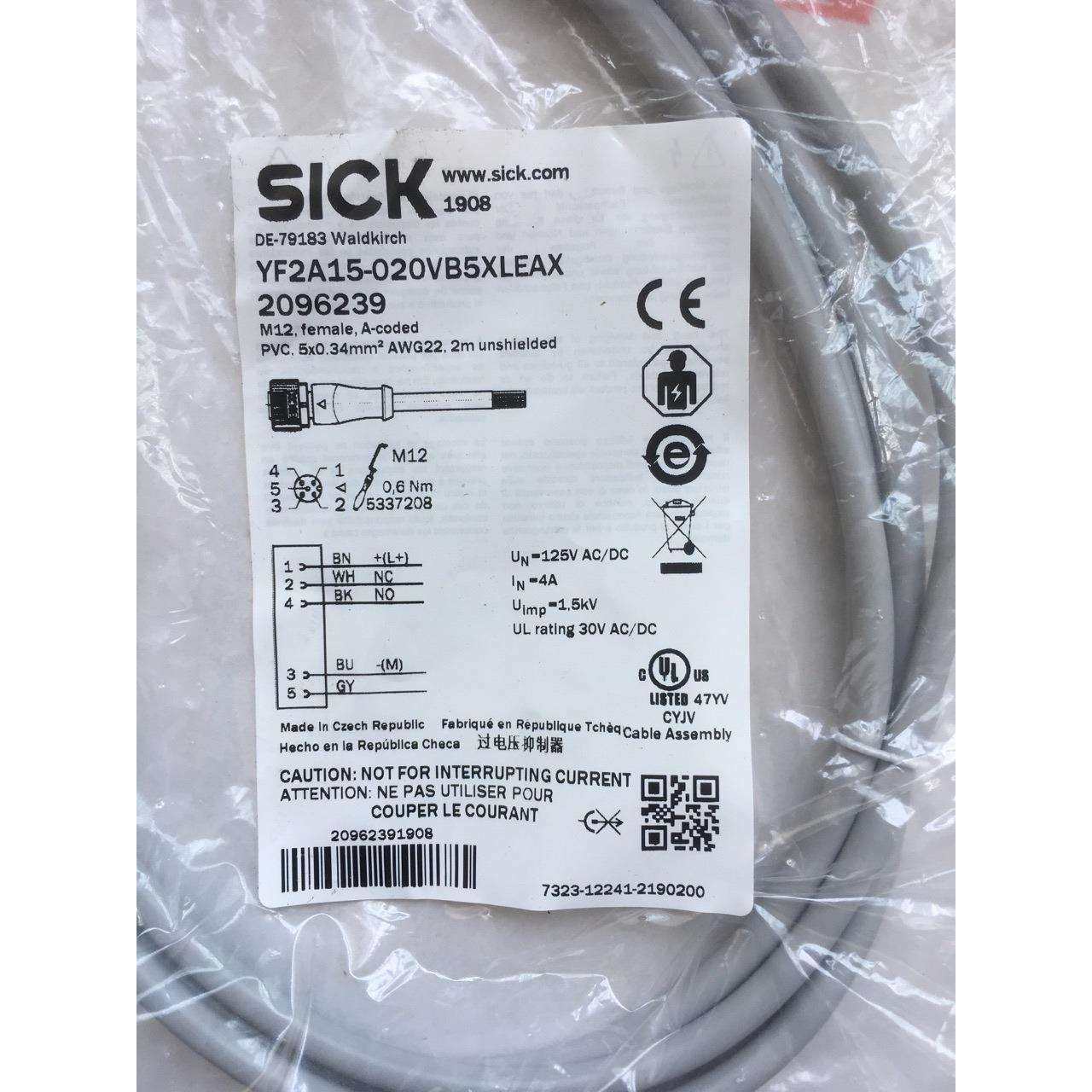 5芯接插线 YF2A15-020VB5XLEAX