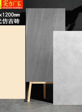 灰色仿古砖600x1200微水泥瓷砖客厅卫生间地砖哑光地板砖600*1200