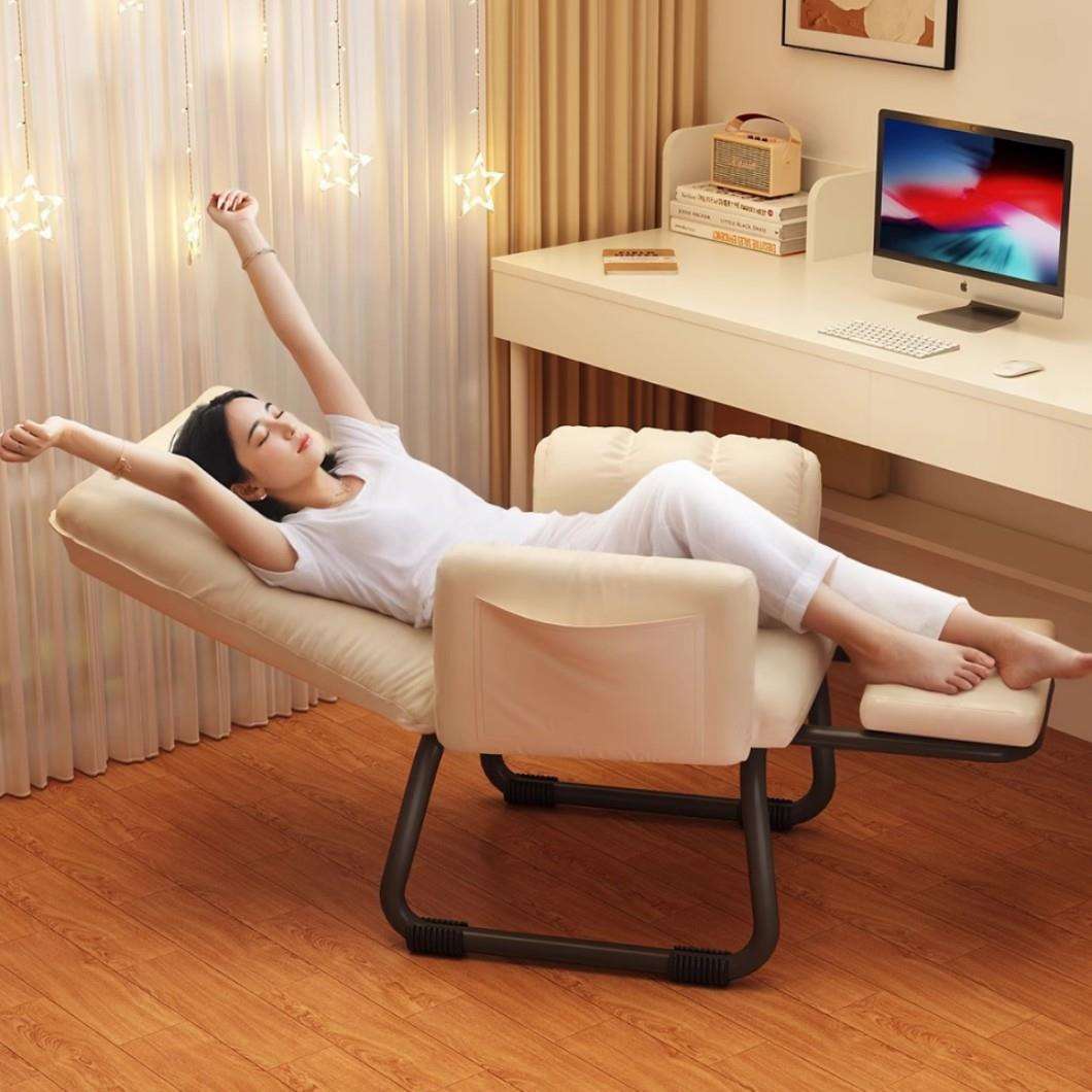 折叠午休躺椅办公室午睡神器可躺靠背椅懒人沙发椅宿舍电脑椅
