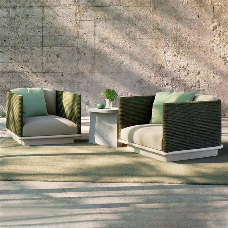 田园户外沙发庭院别墅大户型藤编花园露台防雨室外阳光房家具