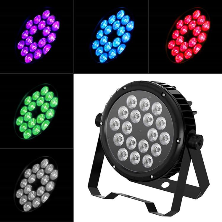 舞台灯光LED18颗10W全彩四合一大功率防水帕灯户外染色婚庆演出灯