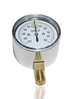 供正负压微压膜盒压力表cmH2O铁壳YE-65 -50~50cmH2O 径向M14*1.5