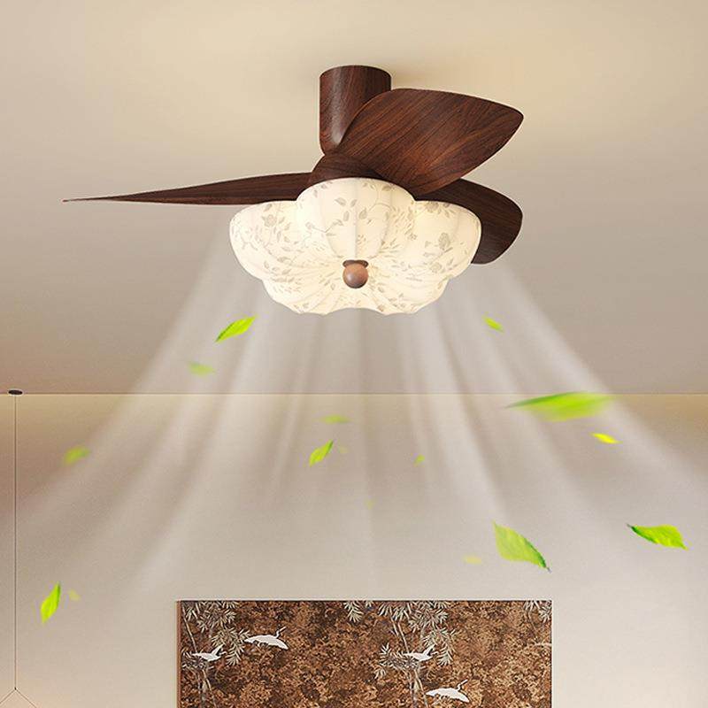 法式中古风扇灯设计师款全光谱护眼卧室餐厅儿童书房间花朵吊扇灯,电子元器件市场,其它元器件,淘宝优惠券,粉丝福利购,淘宝优惠卷