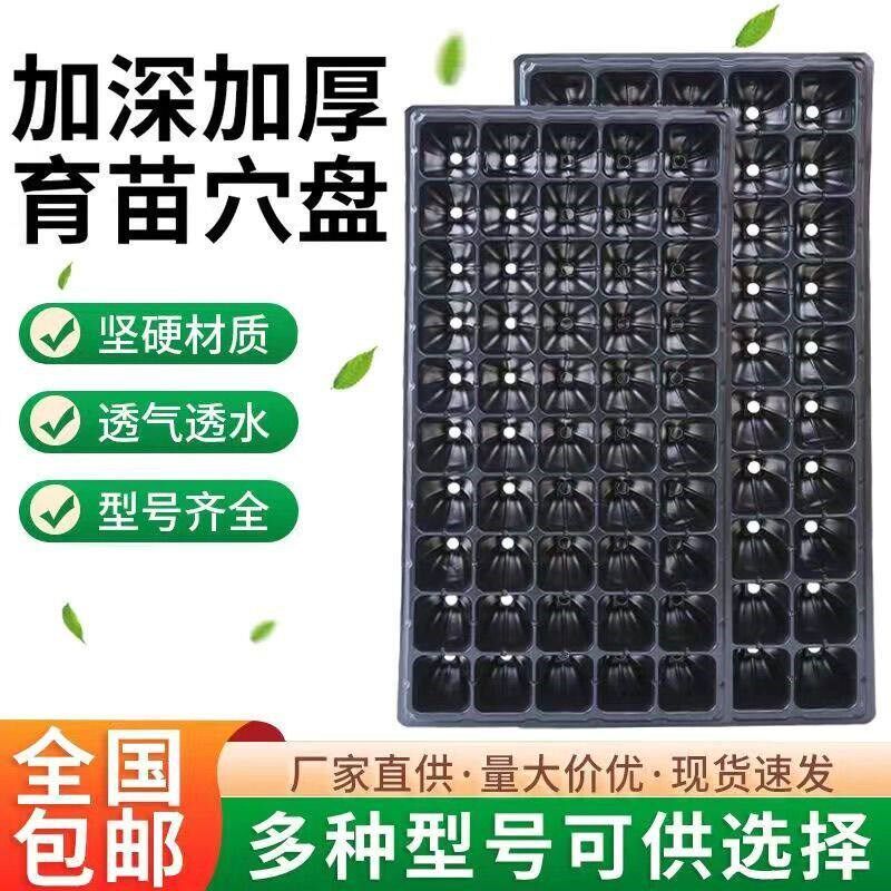 育苗穴盘育苗盘加厚PVC蔬菜多肉芽菜扦插盘辣椒秧苗盘草莓育苗盆