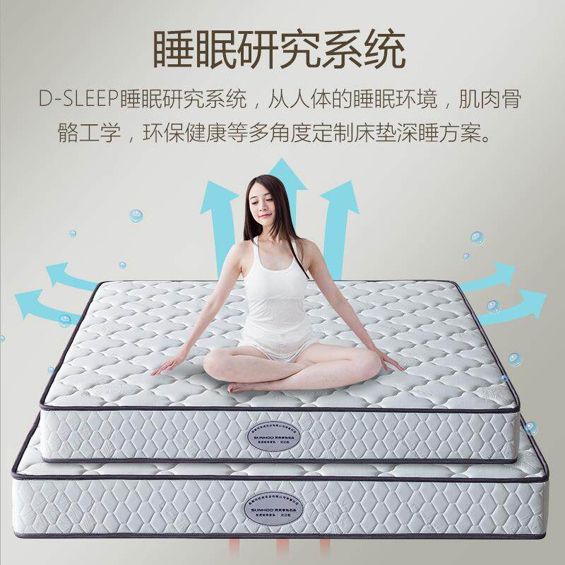 适用家私弹簧床垫1.5m1.8m床双功能双人椰棕床垫经济型席梦思床垫