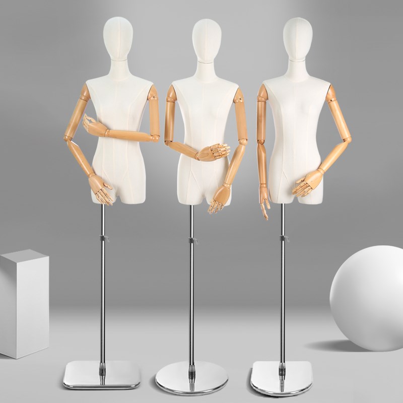 韩版服装店橱窗模特道具女装半身模特展示衣架全身婚纱假人偶人台