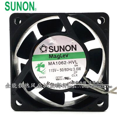 建准SUNON MA1062-HVL.GN 6025 115V 220V 6厘米 MA2062HVL.GN