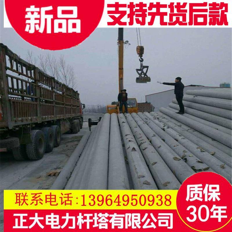 12米非预应力电线杆钢筋混凝土电线杆价格水泥制品直径190mm