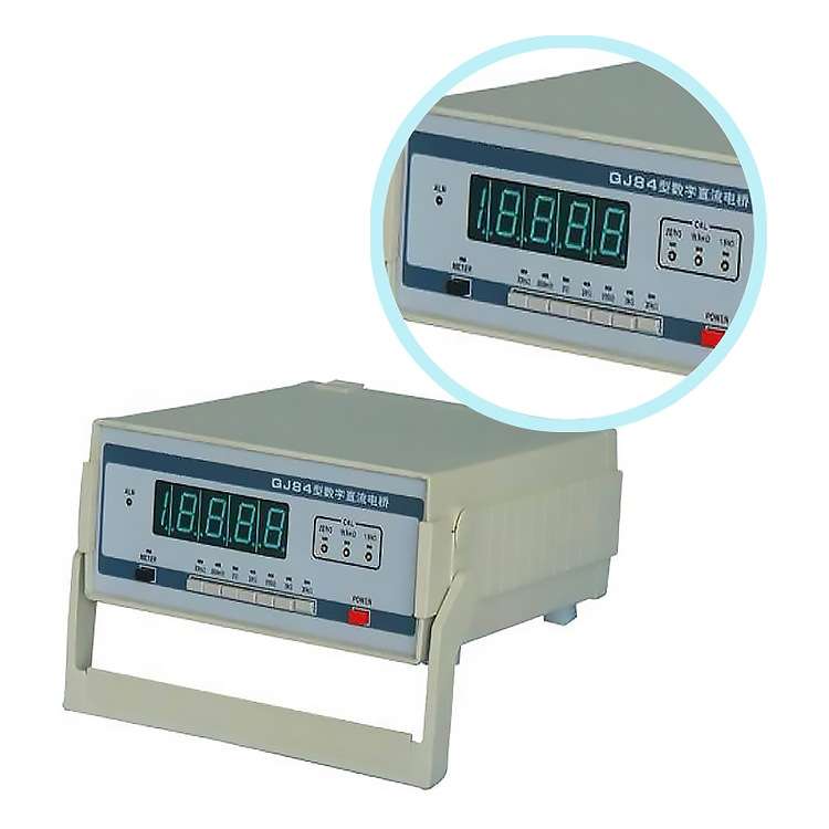 厂商供应 QJ84数字直流双臂电桥 配1米夹具使用的数显电桥