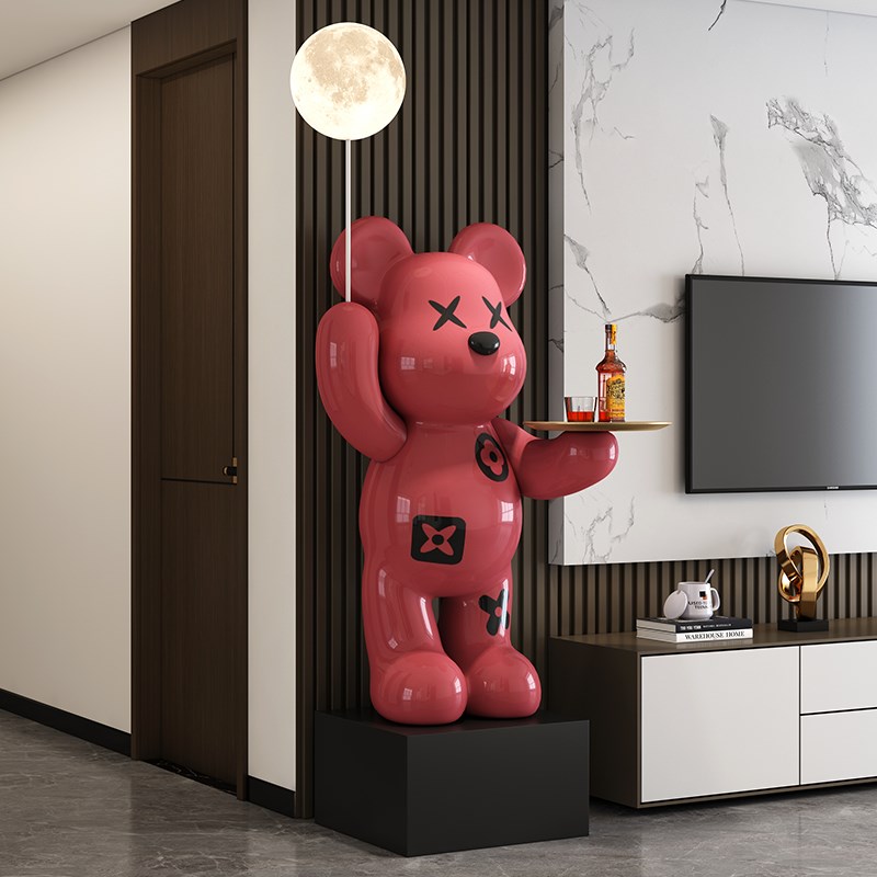 暴力熊客厅摆件大型落地音响蓝牙音箱电视柜装饰品高端大气上档次