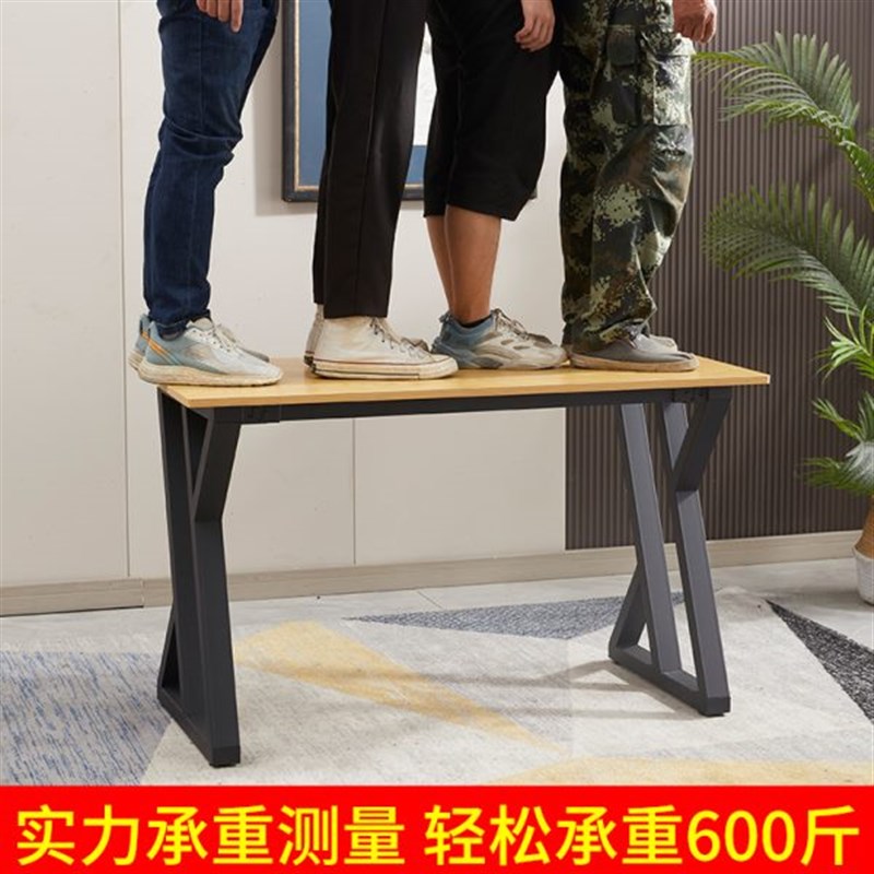 桌腿支架铁艺岩板大理石餐桌会议桌办公桌子桌腿架子金属台脚定制