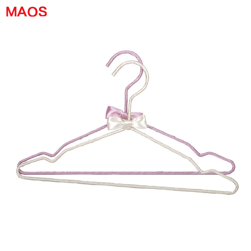MAOS儿童包布衣架童装晾衣架 可爱布艺衣挂 流行款晒衣柜衣架