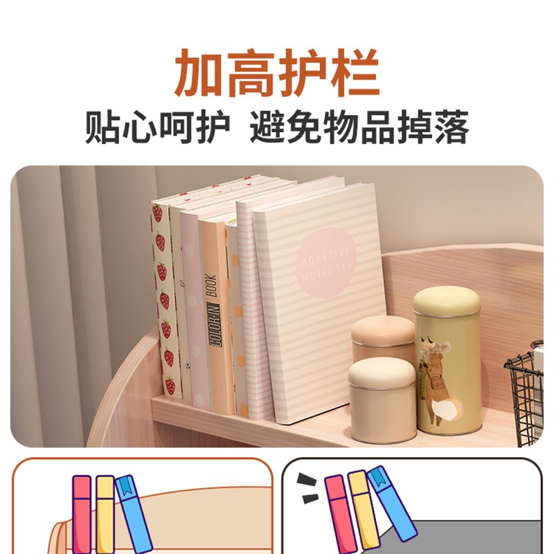 宿舍床上桌大学生书桌小桌子上下铺电脑桌寝室神器悬空床头侧边桌