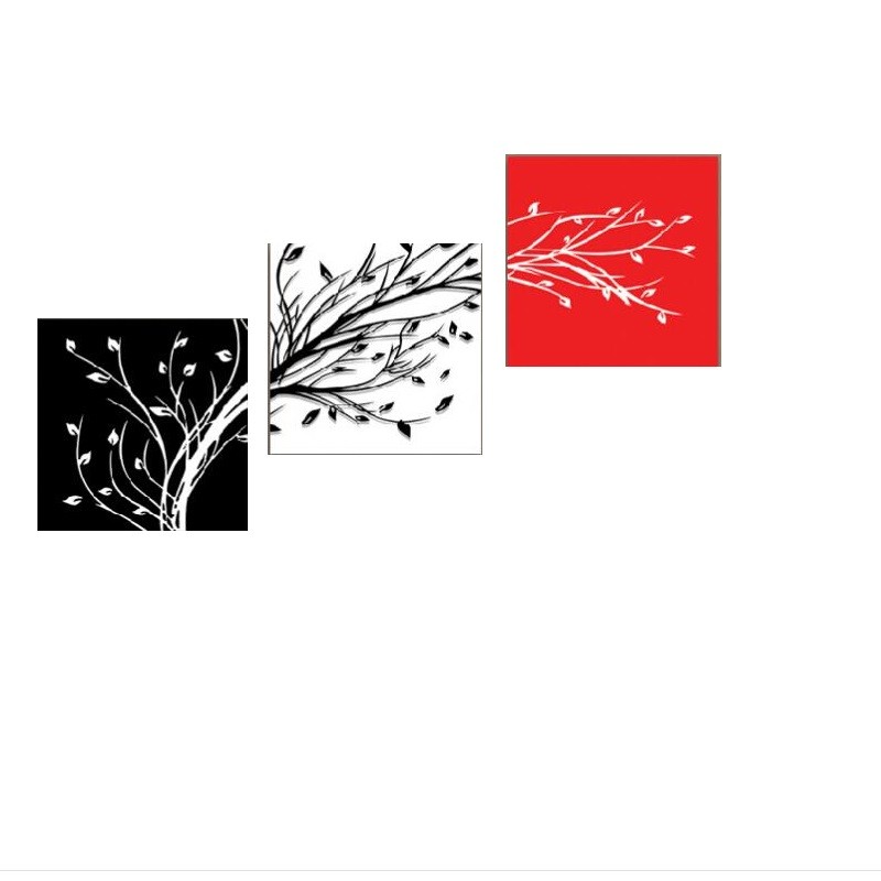 阶梯画 客厅装饰画 沙发背景墙壁画 无框画 卧室挂画 墙画 发财树图片