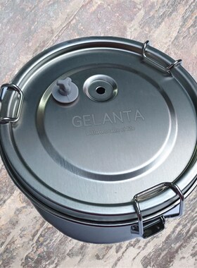 304密封保鲜盒 储物罐 户外A便携带排气孔金属饭盒 蒸煮 加热