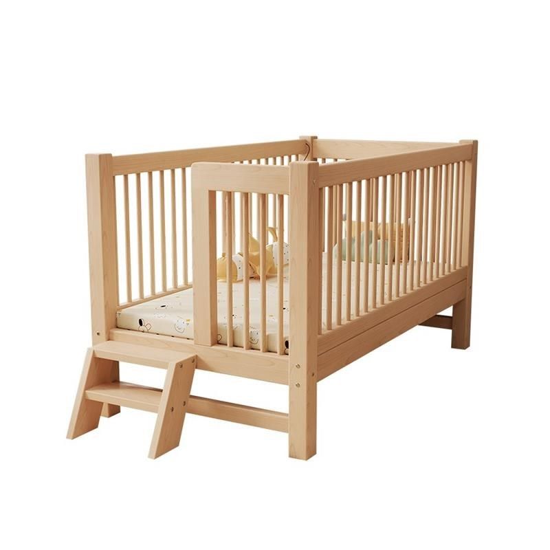 高低可调榉木儿h童拼接床带护栏加宽床拼接床边宝宝婴儿床实木小,住宅家具,儿童拼接床,淘宝优惠券,粉丝福利购,淘宝优惠卷