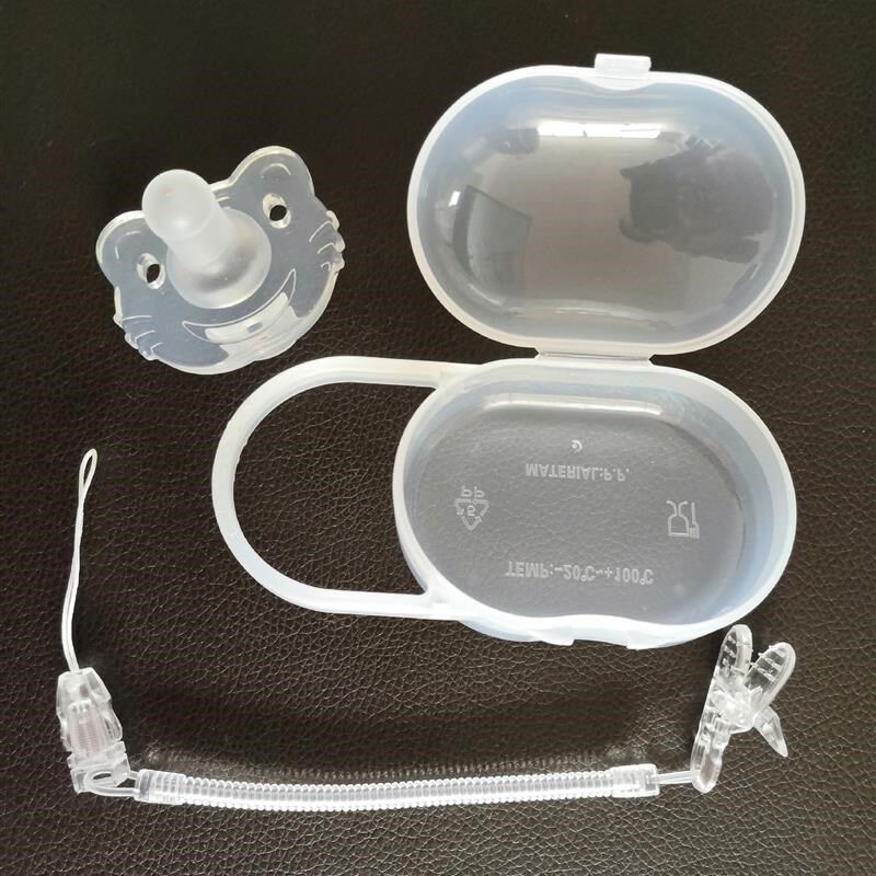 婴儿硅胶安抚奶嘴宝宝全硅胶超软新生儿安慰奶嘴安睡型玩嘴