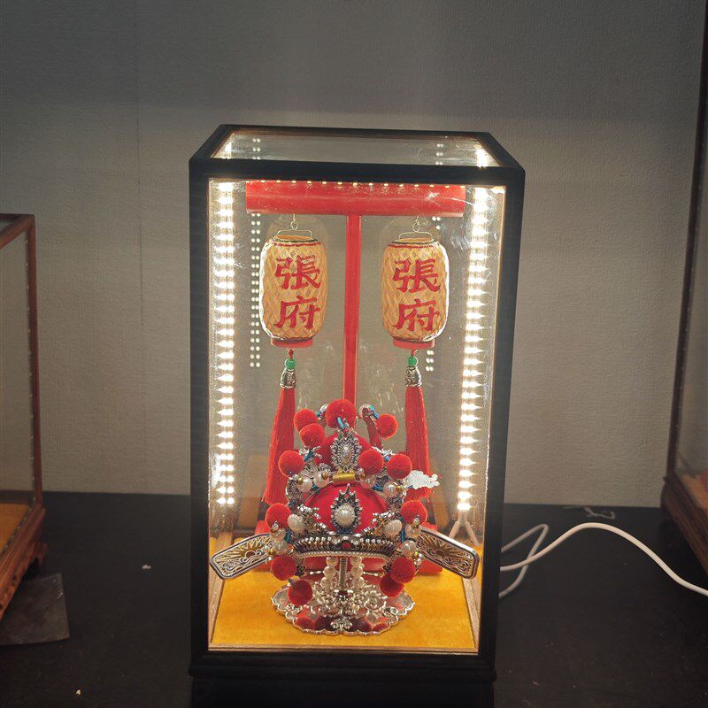 潮汕劳热竹编油纸灯笼神前摆z件发光T字架春节标旗中秋元宵送人