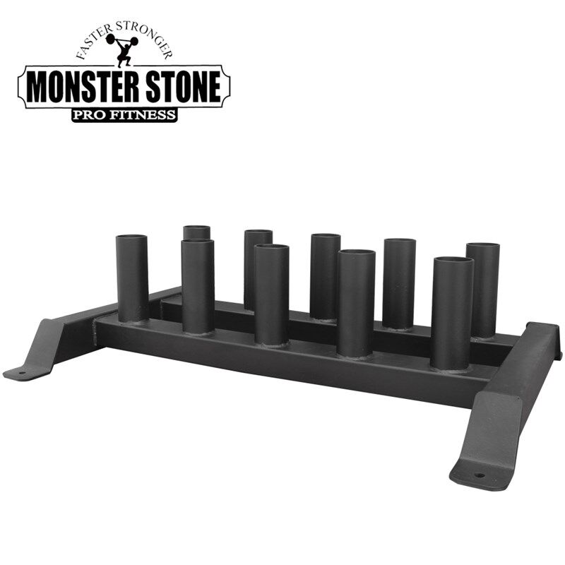 杠铃杆储存架奥杆存放器大孔杠铃C杆插盘健身房家用杠铃杆收纳架