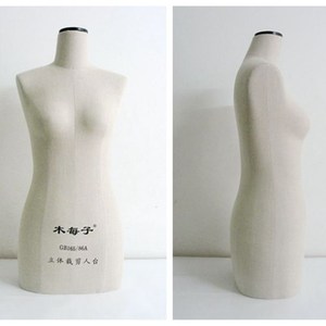 新款86 女半身服装模特道具 木每子立裁人台手臂包布标准模特