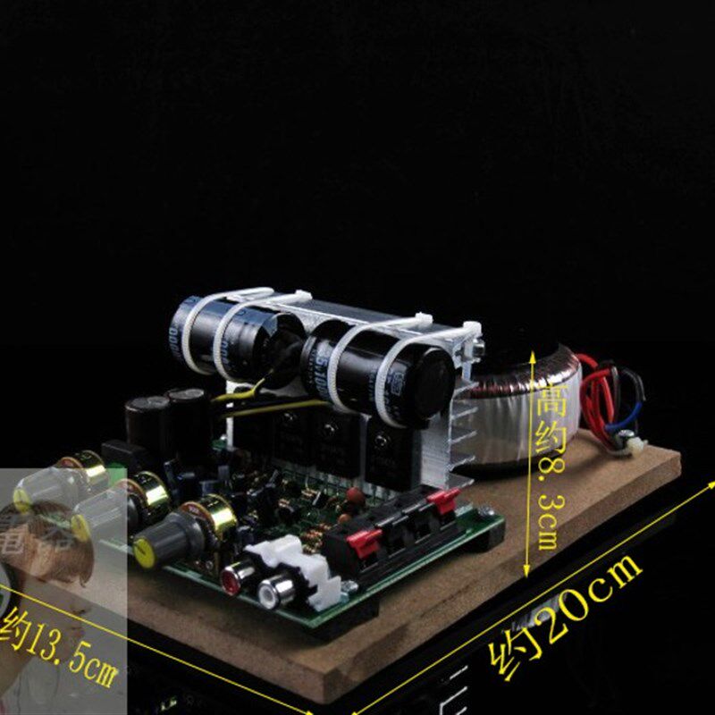 送风扇大电容无噪音大功率环牛/220V功放板.四管功放音箱电脑功放