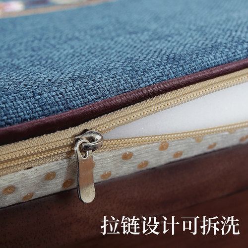 中式坐垫椅垫新中式实木餐椅凳子垫四季可用防滑可拆洗餐桌椅子垫