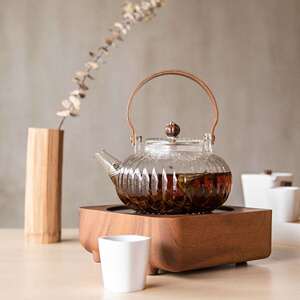 不觉堂启瀚电陶炉煮茶器耐热玻璃煮茶壶办公家用小型迷你烧水炉