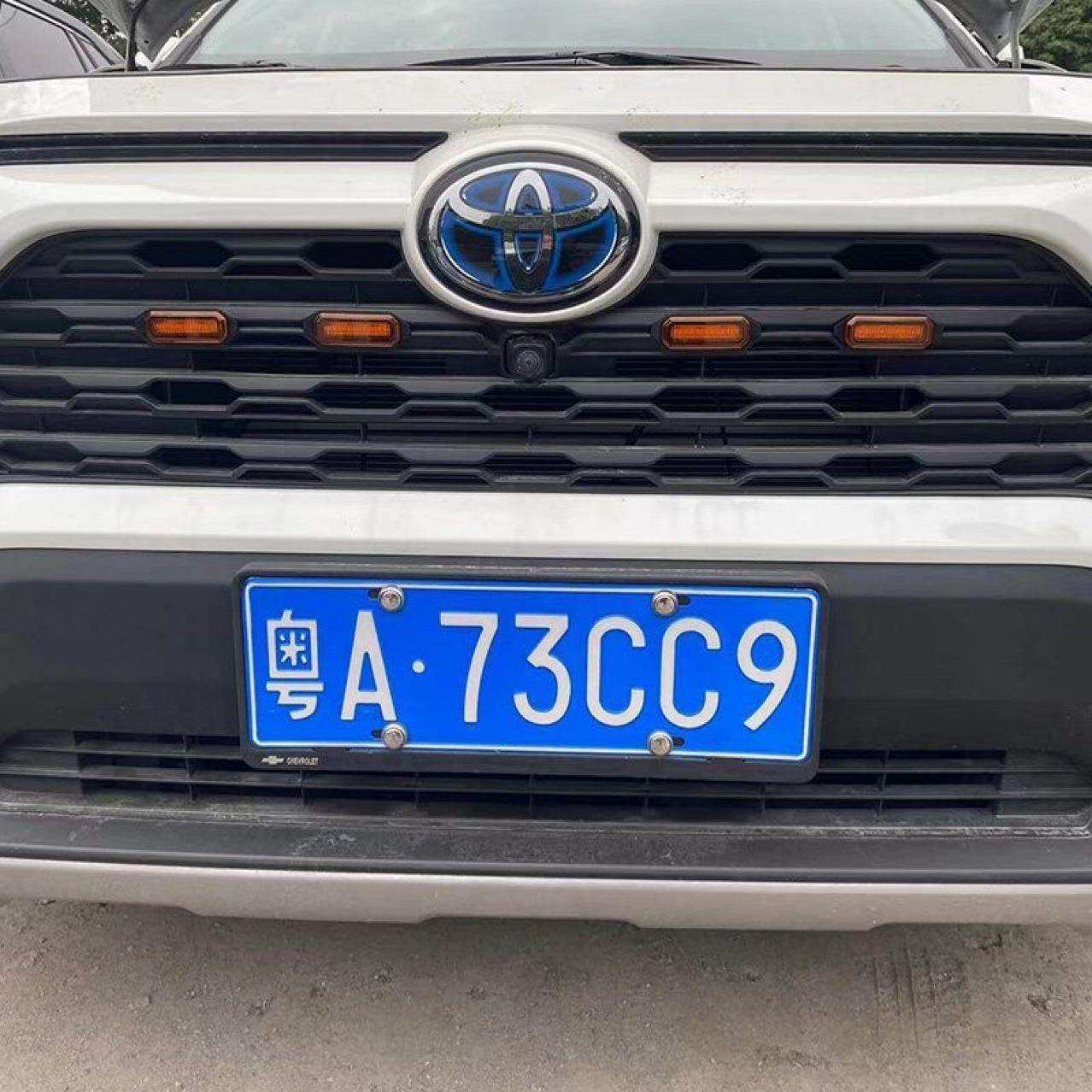 2020款新款rav4中网灯荣放改装前脸格栅led小黄灯装饰日行警示灯