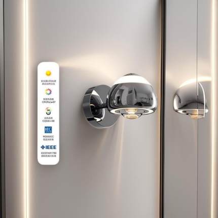 卧室灯床头壁灯可旋转床头灯小山丘极简氛围灯可调光led灯室内