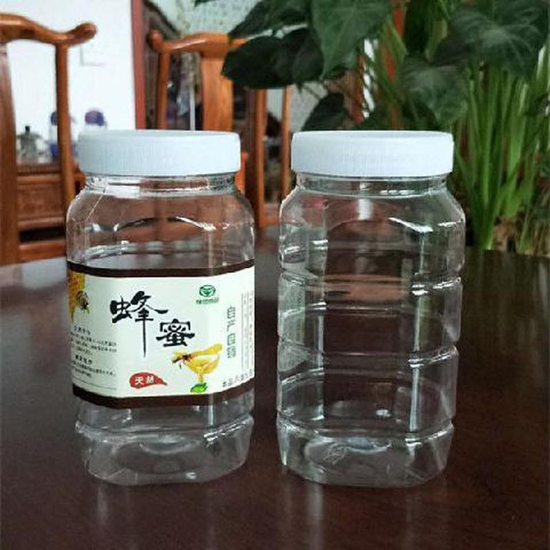 蜂蜜瓶塑料瓶子透明一斤装2斤方瓶专用加厚带盖3斤5斤蜂蜜塑料罐