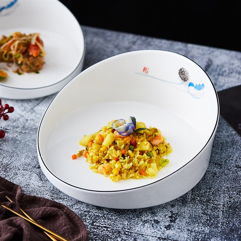 凉菜盘商用意境菜摆盘家用网红酒店高档餐具沙拉2021新款冷菜盘子