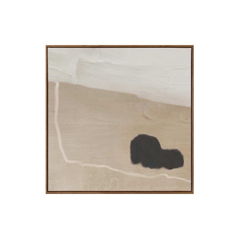日式 背景寂卧室床头简约客厅挂画现代装饰画边界沙发抽象画风侘图片