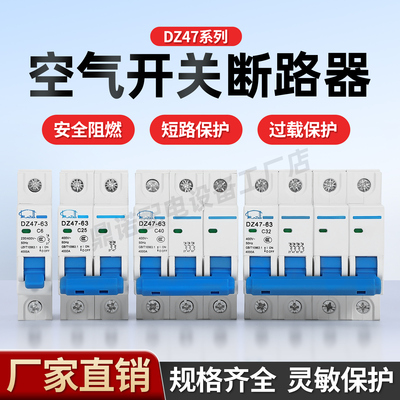 DZ47-63空气开关1p家用断路器
