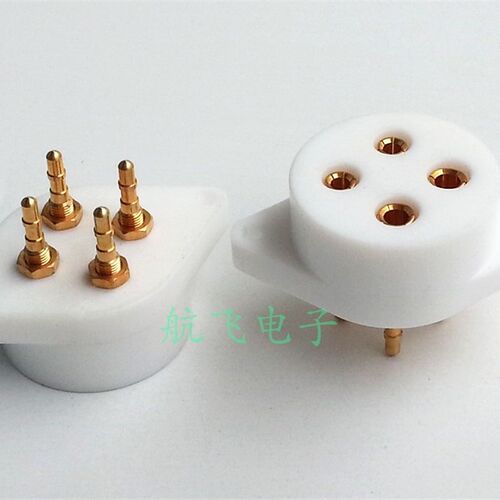 四脚铁氟龙真空管座 RA 4脚管座适300B 2A3 仿西电300B古董座