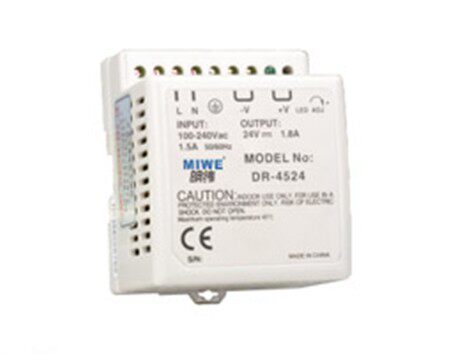DR-45-24 DIN导轨安装 24V-2A   MIWE开关 开关电源 3年质保