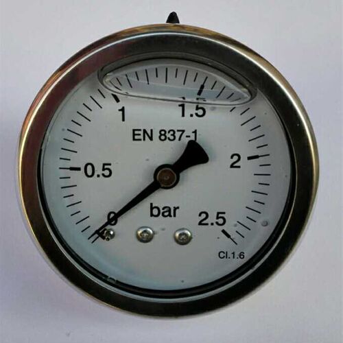 40mm 背位后接式全不锈钢耐震压力表ynt-40z-bf 0~2.5bar