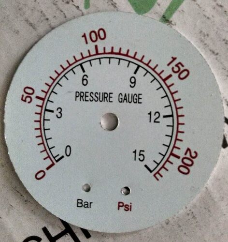 直径50mm 轴向压力计 压力测量 压力表 0-15BAR-0-200PSI ZG1/4
