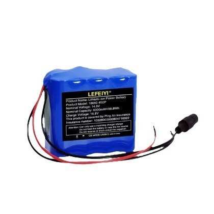 4串2并 6000mAh 14.8V 18650锂离子电池组内置BMS 10a
