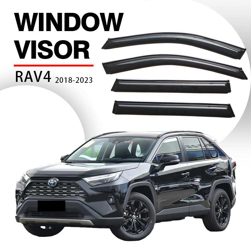 适用于2018-2023款丰田荣放RAV4晴雨挡 Window visors亚克力雨眉