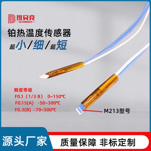 小尺寸M213薄膜铂电阻PT1000 RTDpt100温度感测器测温监视器热电