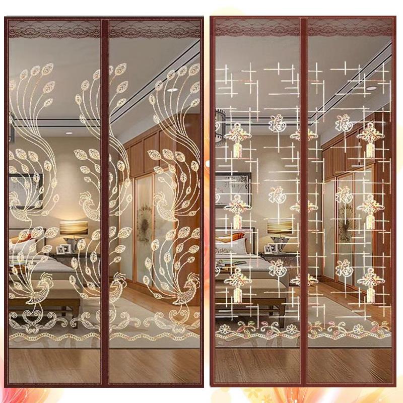 家用大门卧室蚊帐防苍蝇蚊子的门帘推拉门磁吸魔术贴别墅纱门窗帘