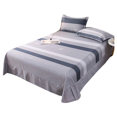 60支全棉床单枕套2三件套高支高密D纯棉斜纹加厚面料2.7米简约花