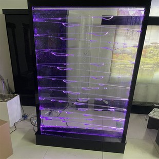 亚克力气泡墙 B饰玄关隔断流水墙 大型水幕墙酒柜屏风客厅鱼缸 装
