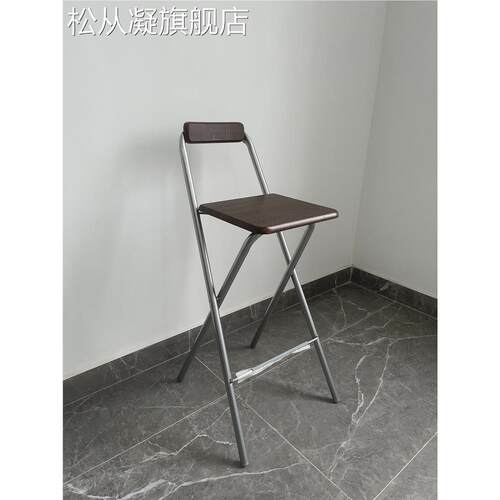 酒吧家高高吧f椅吧台脚靠背折叠收银台前台用高脚创37581意吧椅椅