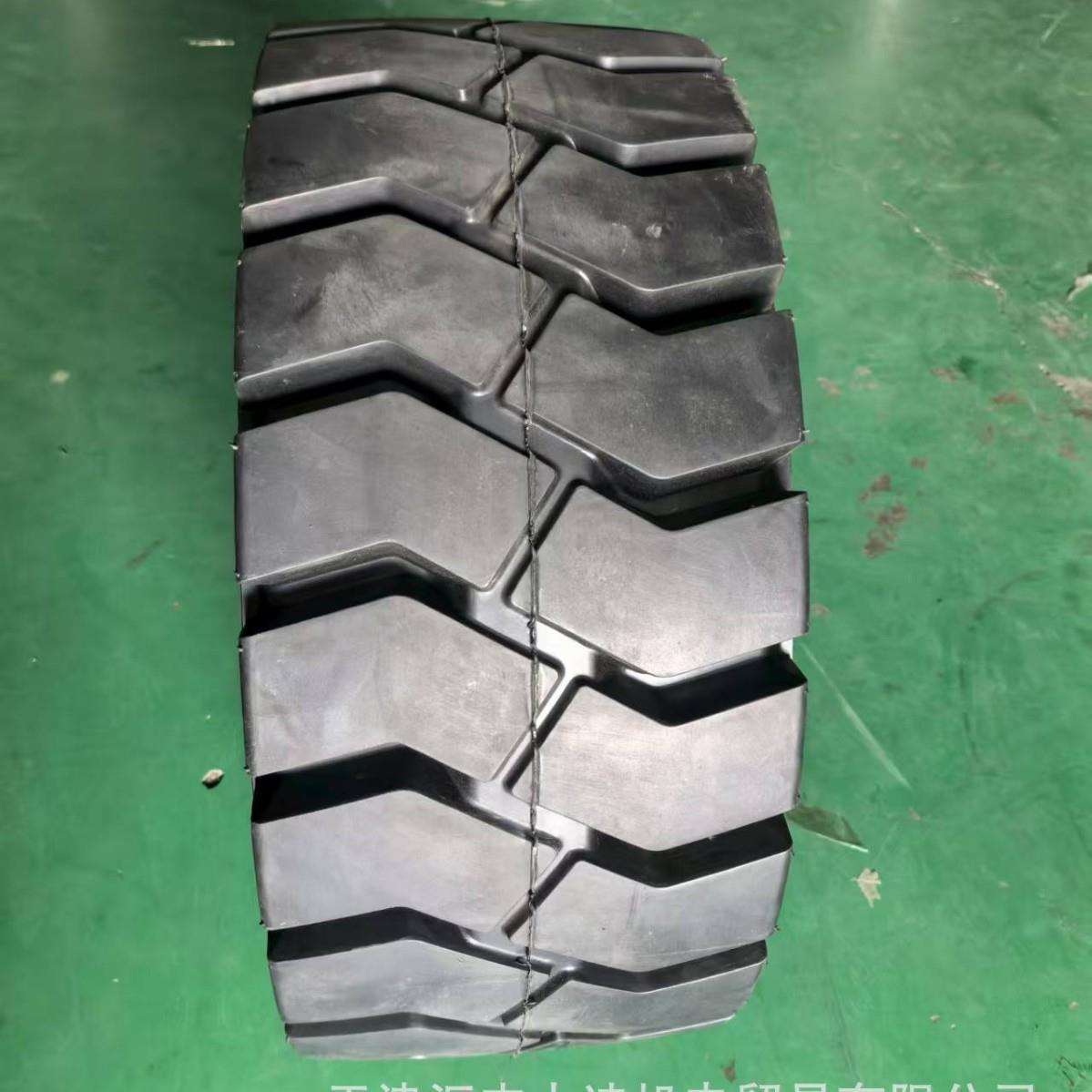 平板拖车实心轮胎桥梁运输车轮胎隧道双头车轮胎355/50-20轮胎